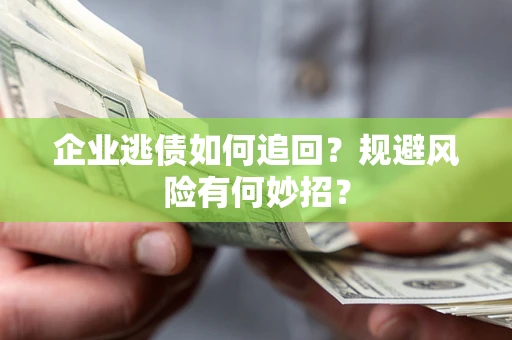 武汉企业逃债如何追回？规避风险有何妙招？