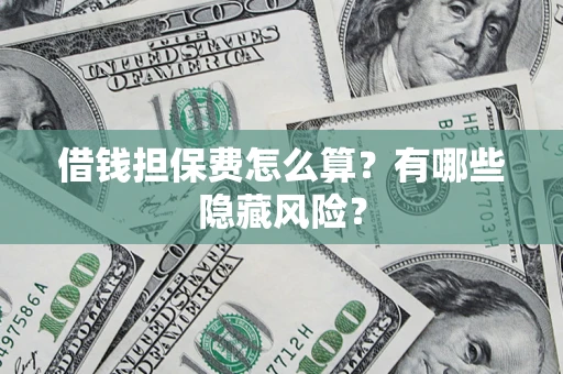 武汉借钱担保费怎么算？有哪些隐藏风险？