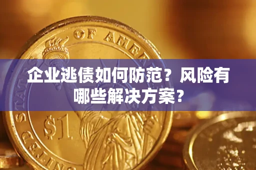 武汉企业逃债如何防范？风险有哪些解决方案？