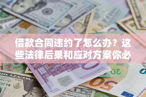 武汉借款合同违约了怎么办？这些法律后果和应对方案你必须知道