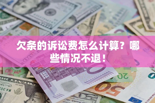 武汉欠条的诉讼费怎么计算?哪些情况不退! 武汉欠条的诉讼费怎么计算?哪些情况不退!