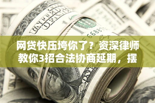 武汉网贷快压垮你了？资深律师教你3招合法协商延期，摆脱暴力催收！