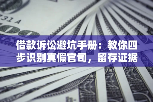武汉借款诉讼避坑手册：教你四步识别真假官司，留存证据不踩雷