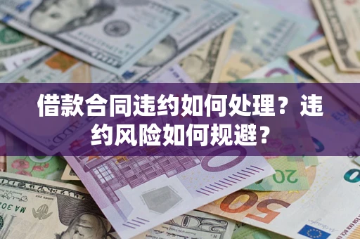 武汉借款合同违约如何处理？违约风险如何规避？
