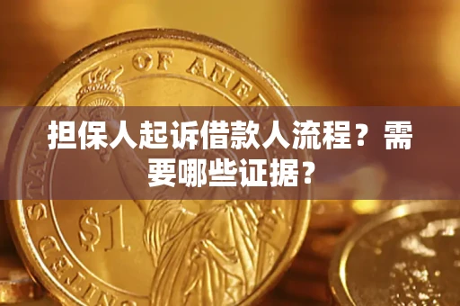 武汉担保人起诉借款人流程？需要哪些证据？