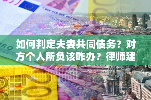 武汉如何判定夫妻共同债务？对方个人所负该咋办？律师建议