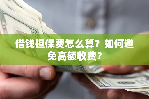 武汉借钱担保费怎么算？如何避免高额收费？