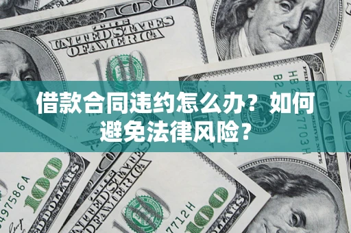 武汉借款合同违约怎么办？如何避免法律风险？