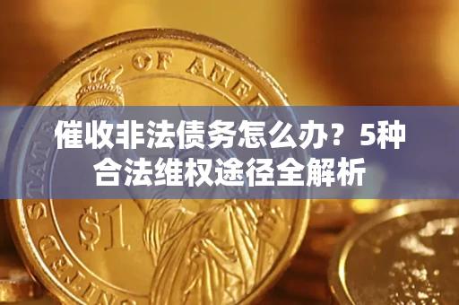 武汉催收非法债务怎么办？5种合法维权途径全解析